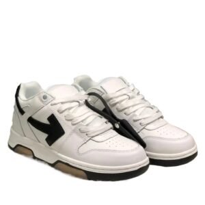 Off-White casual black and white sports shoes