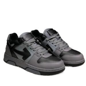 Off-White casual style grey and black sports shoes