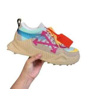 Off-White Colorful Trendy Sports Shoes