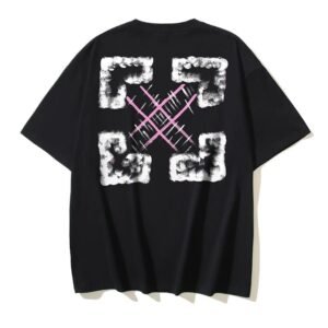 Off-White Graffiti Style Black T-shirt
