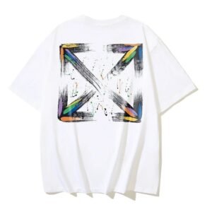 Off-White Graffiti Style White T-shirt