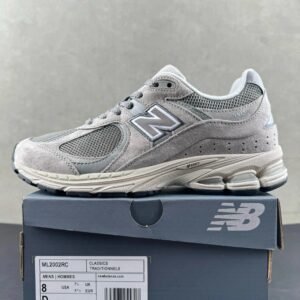 New Balance 2002 retro-style gray shoes