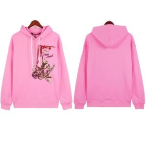 Palm Angels Palm Print Pink Sweatshirt