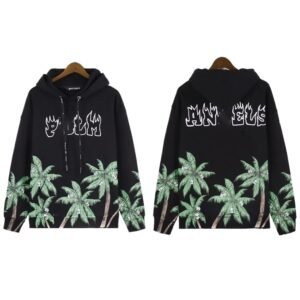 Palm Angels Palm Print Trendy Brand Hoodie