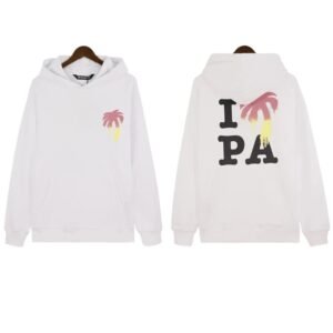 Palm Angels Printed Casual White Sweatshirt