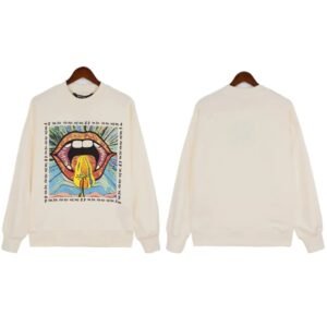 Palm Angels trendy and cool style off-white sweatshirt