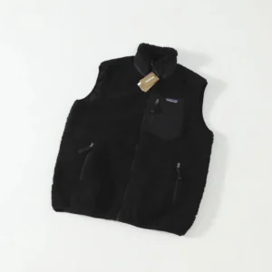 Patagonia retro-style black waistcoat