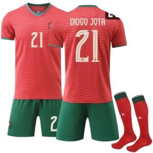Portuguese No. 21 red football jersey
