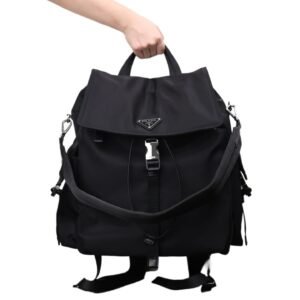 Prada Black Minimalist Backpack