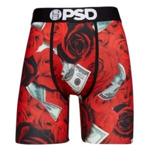 PSD Rose Print Red Panties