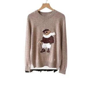Ralph Lauren Brown Bear Gentleman Style Sweater