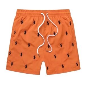 Ralph Lauren orange trendy brand shorts