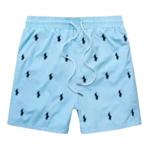 Ralph Lauren Polo logo casual light blue shorts