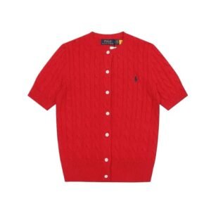Ralph Lauren Polo red knitted cardigan