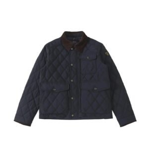 Ralph Lauren retro-style navy blue cotton-padded jacket