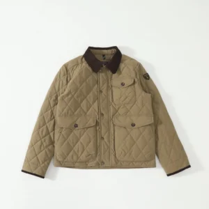 Ralph Lauren workwear-style khaki cotton-padded jacket