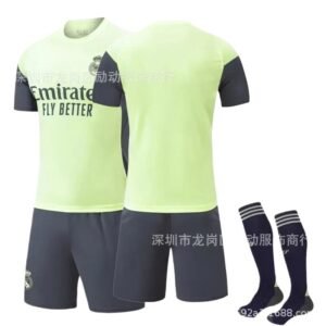 Real Madrid sports fluorescent green jersey