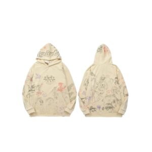 Represent Graffiti Style Beige Hoodie