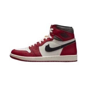 Retro Red and White Jordan AJ1 Sneakers