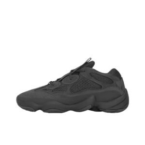 Retro - style black Yeezy 500 shoes