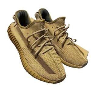 Retro-style Khaki Yeezy 350 shoes