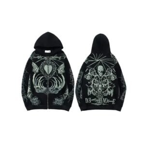 Revenge Dark Style Skull Print Hoodie
