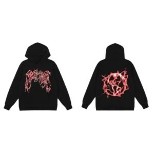 Revenge Flame Wind Black Hoodie