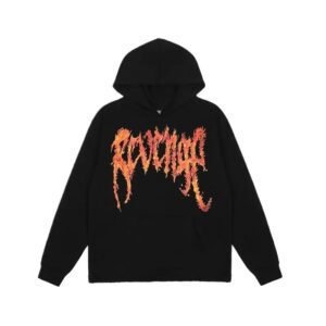 Revenge Flame Wind Black Hoodie