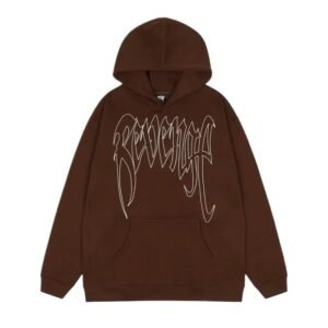 Revenge trendy and cool style brown hoodie