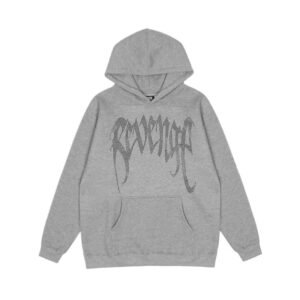 Revenge trendy and cool style grey hoodie
