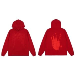 Revenge trendy and cool style red hoodie