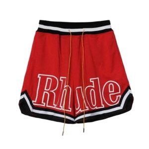 RHUDE sporty red shorts