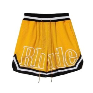 RHUDE sporty yellow shorts