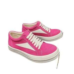 Rick Owens casual style rose red sneakers