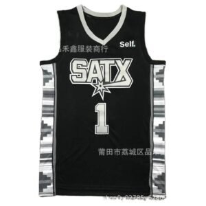 Self. Spurs wind black jersey
