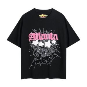 Sp5der Atlanta Trendy Black T-shirt