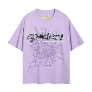 Sp5der Spider Series Purple Trendy T-shirt