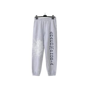 Sp5der Spider Web Trendy and Cool Style Gray Pants