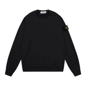 Stone Island basic black sweatshirt