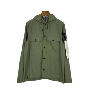 Stone Island military green workwear style jacket
