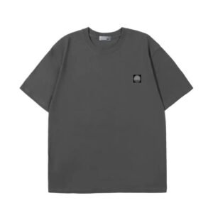 Stone Island minimalist style dark grey T-shirt