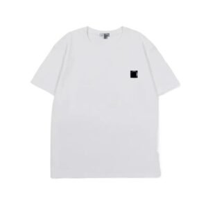 Stone Island minimalist style white T-shirt