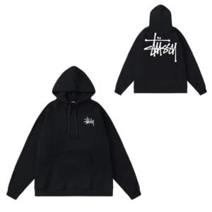 Stussy basic simple style black sweatshirt