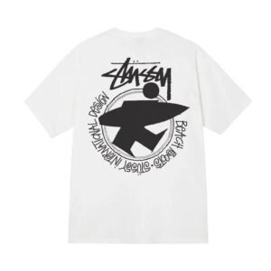 Stussy beach-style white T-shirt