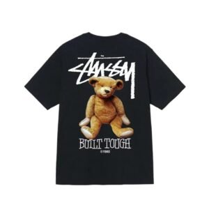 Stussy Bear Print Style Black T-shirt