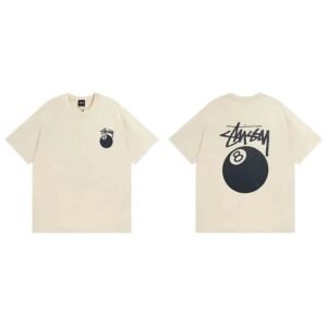 Stussy Billiards Series Minimalist Style T-shirt