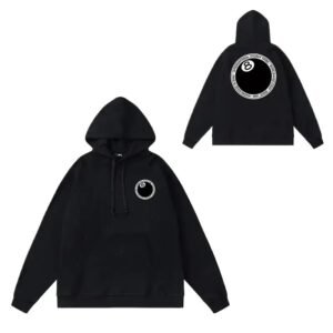 Stussy classic black hoodie