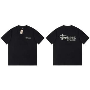 Stussy classic black T-shirt