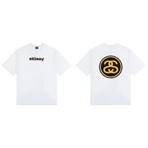 Stussy classic simple white T-shirt
