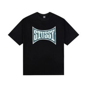 Stussy classic trendy black T-shirt